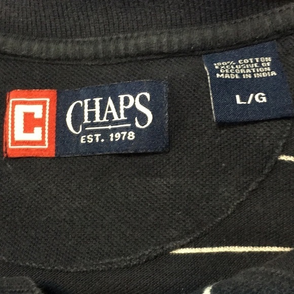 Chaps striped short sleeve Polo - Picture 3 of 3